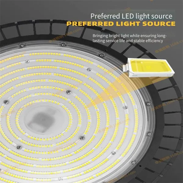 150w Ufo Industrial and Mining Lights, 200w Microwave Sensing Industrial and Mining Lights, Warehouse Lights, 100w High-bay Led Lights for Factories, High-brightness photo-4