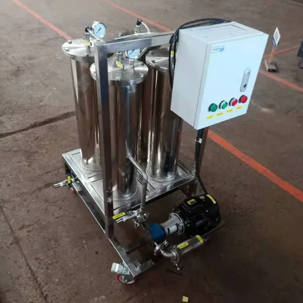 Hong Shenglong Hydraulic Oil Refueling Vehicle, Portable Oil Filter, Mobile Lubricating Oil Filter Cart photo-2