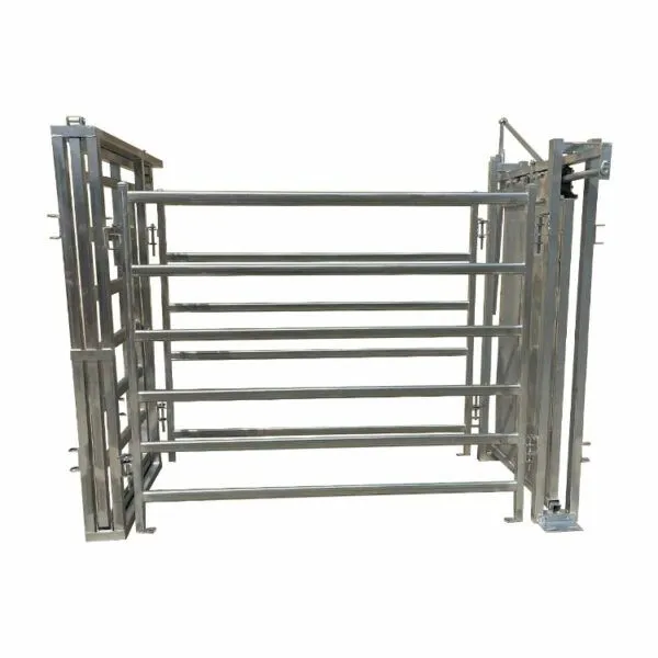 Heavy-Duty Automatic Galvanized Steel Metal Cattle Crush Livestock Cow Squeeze Chute Farm Equipment With Scales Fence & Trellis photo-4