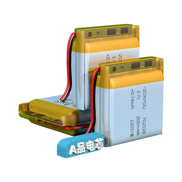 702020 Lipo Battery Pouch Cell 3.7V NCM Batteries With 500 Long Cycles Life Span for Consumer Electronics Power Tools Toys Fans photo-5