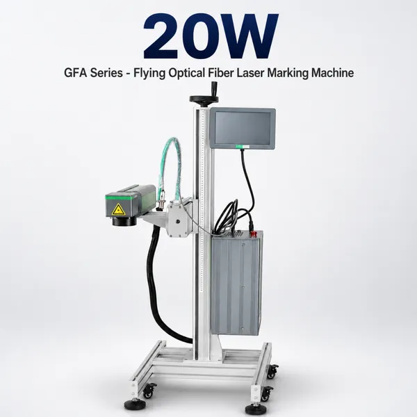 ZCINKJETS GFA Series 20W Flying Fiber Laser Marking Machine for Online Production Line Coding and Industrial Marking