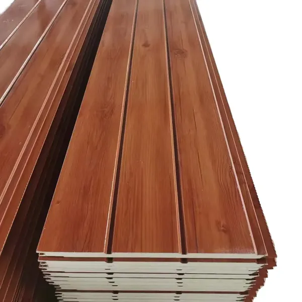 1-Year Warranty Metal Sandwich Exterior Wall Panel, 50mm PU Core, 0.5mm Steel, Mill Test Report Provided