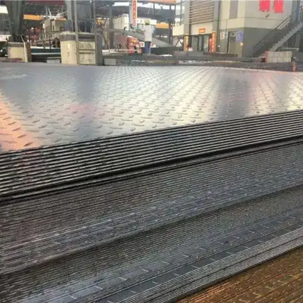 4mm 6mm 8mm 10mm High Quality High Pressed Embedded Checkered Carbon Galvanized Steel Sheet/Plate photo-4