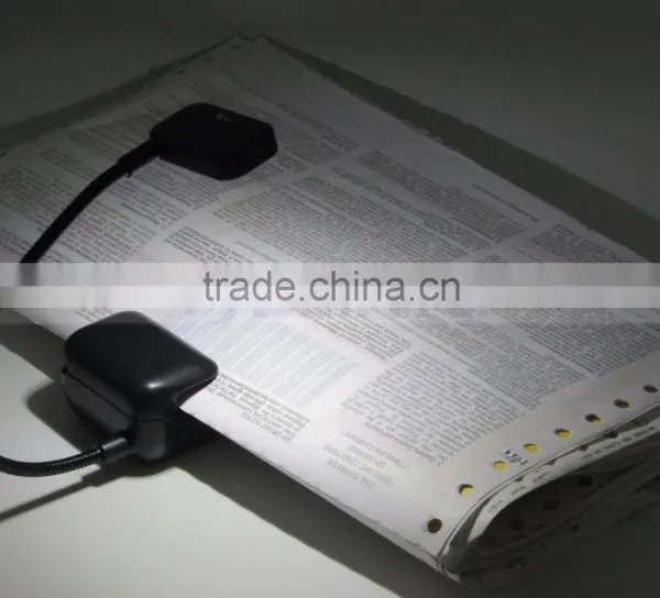 3 x 7lm SMT LED Gentle Ray LED Book Reading Lamp Gooseneck Reading Lamp photo-2