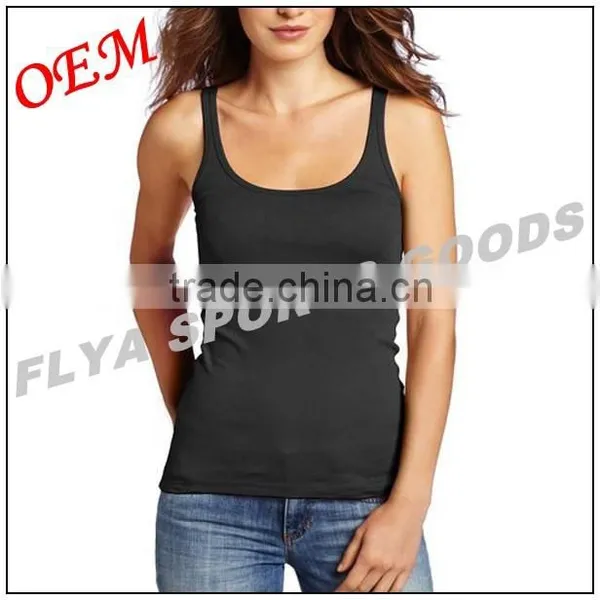 Women Fashionable Wholesale Cotton Tank Top Fitness Clothing photo-4