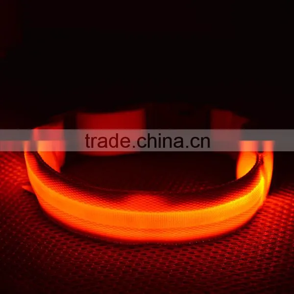 Wholesale LED Luminous Nylon Pet Dog Collars photo-5