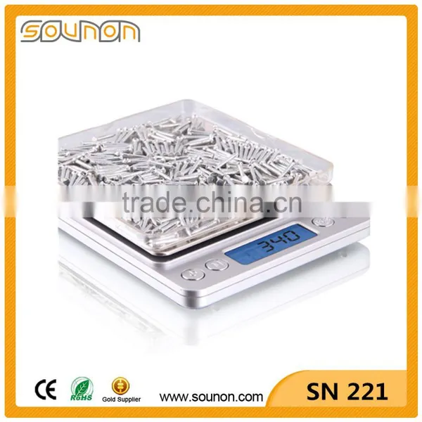 Stainless Steel Weighing Platform Pocket Scale, Mini Scale, Big LCD Display Digital Pocket Scale photo-4