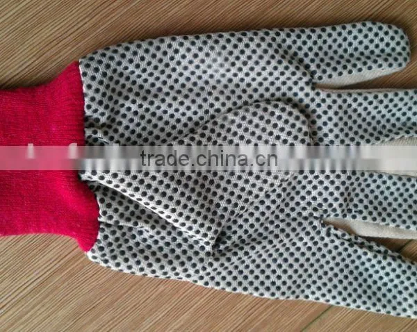 Cotton-canvas Glovesworking Glovecanvas Waven Work Glovesknitted Gloves photo-2