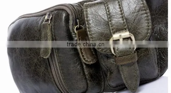 Men Genuine Leather Chest Bag Small Phone Wallet Case Fanny Waist Pack Outdoor Bags photo-4