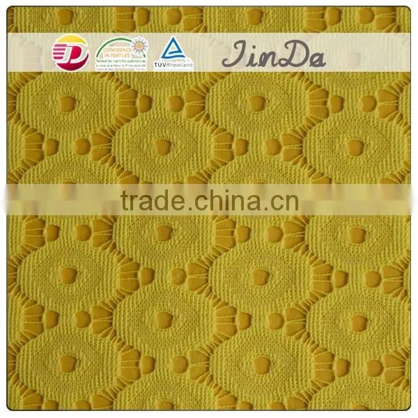 Pretty Floral Elastic Yellow Nylon Lace With Top Quality photo-3