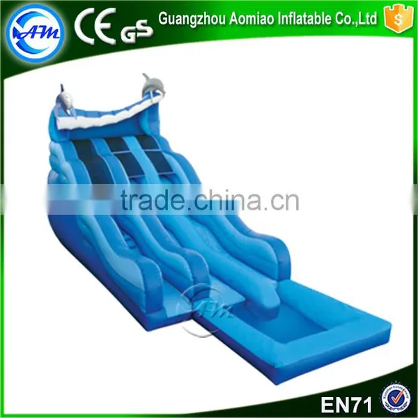 New Style Giant Colorful Inflatable Floating Water Slide With Pool Supplier's Choice photo-6