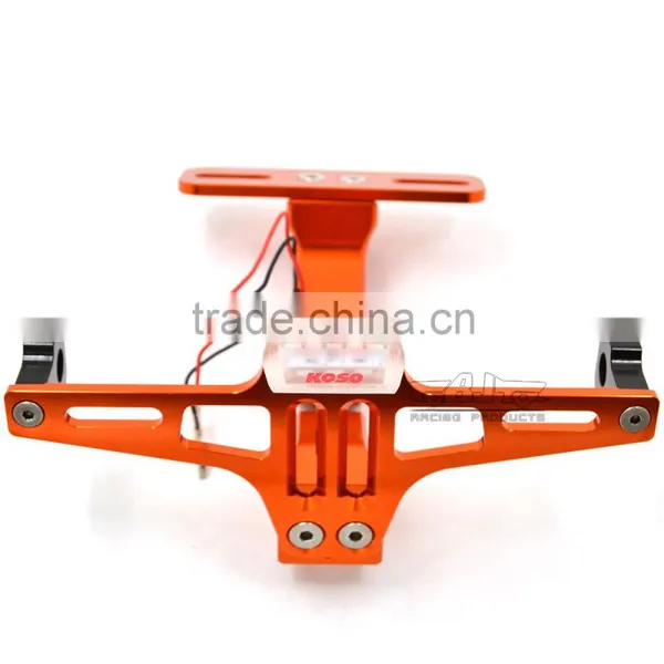 BJ-LPL-039 Recommended Universal Street Bike Aluminum License Plates Bracket With LED photo-5