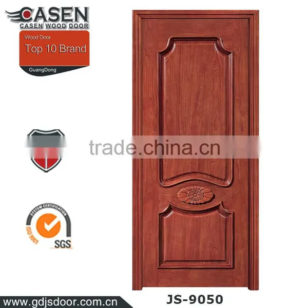 China Wholesale Mdf Engineering Teak Unfinished Wood Entry Door photo-3