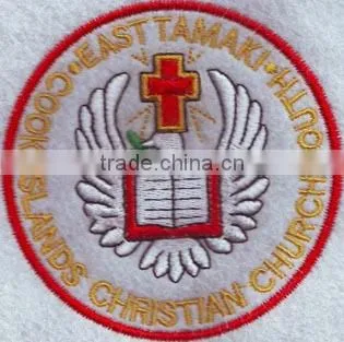 Felt Sew on Eagle Custom Embroidery Patch Round Type Patch