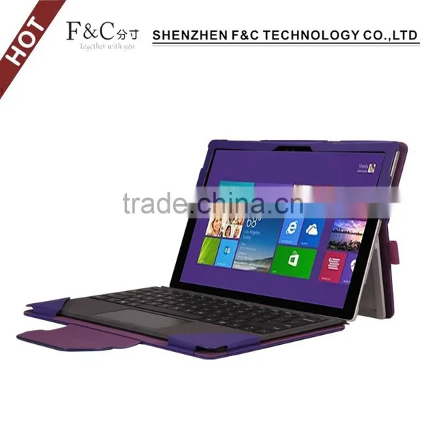 2016 Manufacture Wholesale High Qulity Hot Selling Flip Leather Tablet Case for Surface Pro 4 photo-4