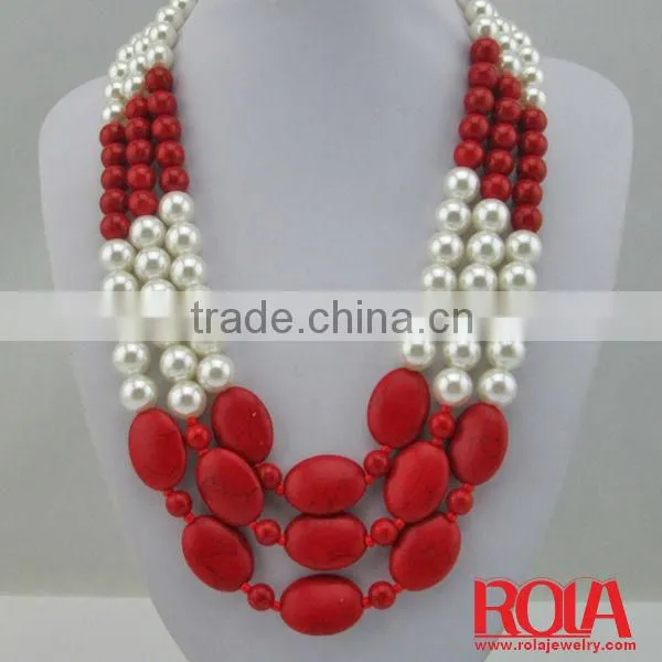 Pearl Necklace With Leather Cord Pearl Necklace Jewelry WHOLEALE JEWELRY FASHION ORNAMENT ACCESSORY