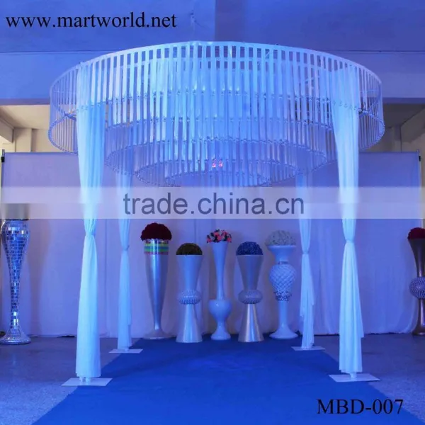Beautiful White Round Shape Fabric Wedding Mandap Decoration for Weding Decoration Supplise in Guangzhou MBD-007 photo-5