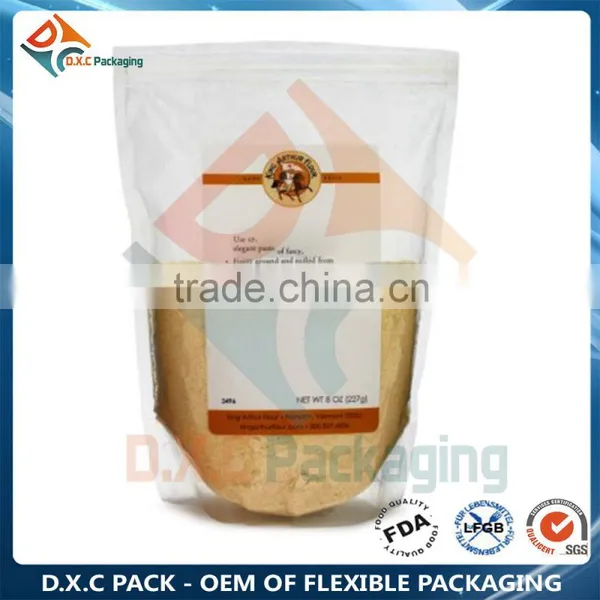 Transparent Plastic Stand Up Pouch With Zipper and Eurohole OnTop photo-3