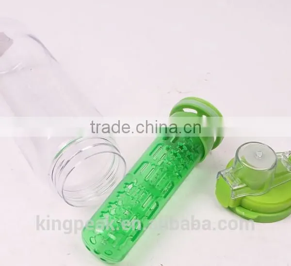 Portable Plastic Infuser Water Bottle /water Infuser Bottle/ BPA-Free Tritan Fruit Infuser Water Bottle/Shaker Bottle photo-3