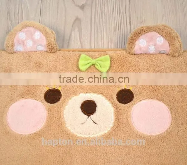 Lovely Cartoon Embroidery With Anti-slipping Back Bear Design Children Mats photo-2