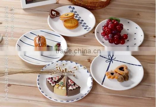Creative Ceramic Disc Dessert Plate HY1671102 photo-5