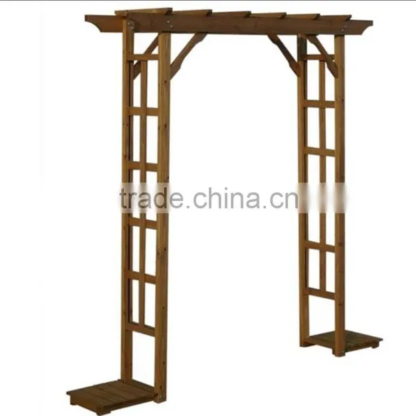 Beautiful Classic Wooden Decorative Arbor/Real Wood Garden Decorative Arch