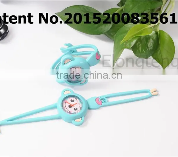 Silicone Multicolor Lying Prone Dog Kid's Wristwatches With CE photo-2