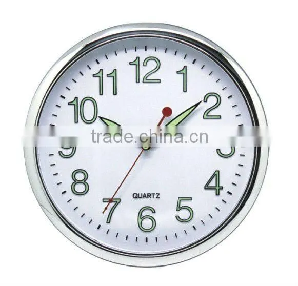 Round Decorative Wall Plastic Wall Mounted Clock