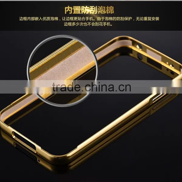 High Quality Fashion Gold Phone Case Bumper Mirror Case Cover For Samsung Galaxy S5 photo-4
