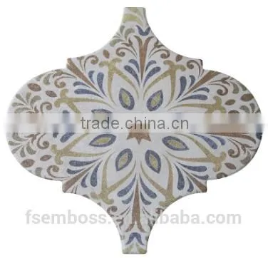 EMBOSS Customized 250mm*250mm Lantern Tile Rustic Tile Ceramic Floor Tile Mosaic Kitchen Bathroom Decorative Tile photo-2
