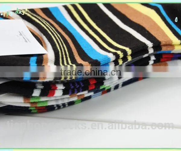 Men Crew Socks New Striped Design Soft -fit Hot Selling Socks Cotton photo-4
