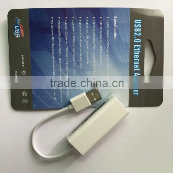 Driver-free USB 2.0 to 10/100 Fast Ethernet Adapter for Laptops Desktops photo-3