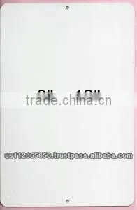 White Dye Sublimation Aluminum Sign Blanks
