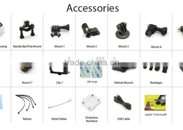 2016 New Product 4K /30FPS Action Camera 1080p 60fps Wifi Sport Cam Cheap Action Camera Waterproof photo-5