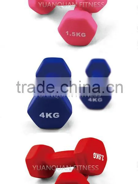 Body Building Home Gym Equipment Heavy Duty Custom Hex Neoprene Dumbbell Set photo-2