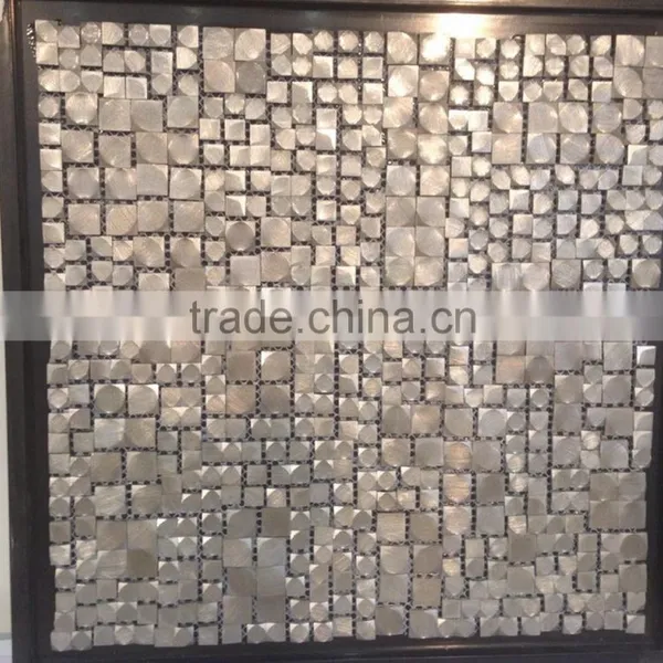 Irregular Shape Aluminium Shiny Mosaic Tiles