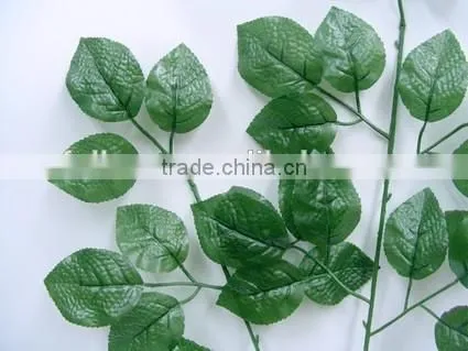 Decorative Foliage H70cm Artificial Green Rose Leaves photo-3