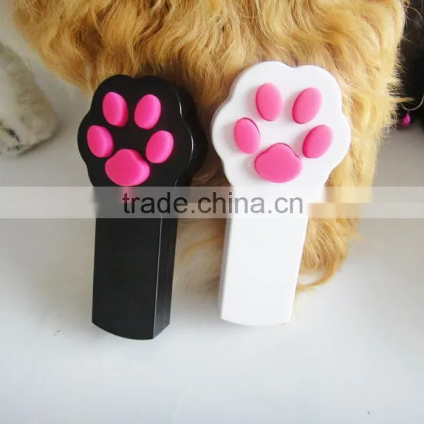 Winod Cat Paw Shape Laser Beam WIN-1923 Black Paw Luggage Blister Packing Laser Pointer on off Switch