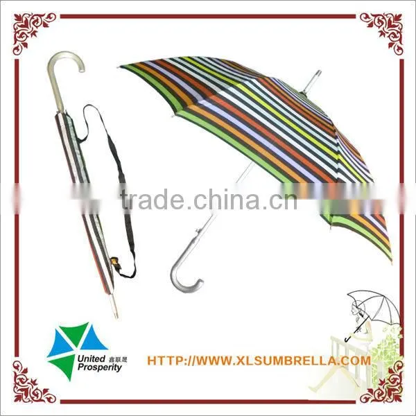 Aluminum Straight Stripe Umbrella Printing Straight Umbrellas