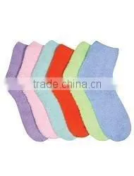 Solid Color Super Soft Fuzzy Slipper Socks