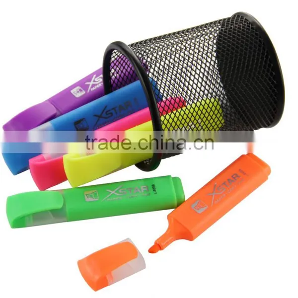 Normal Size Multi-color Flat Barrel Highlighter Pen photo-5