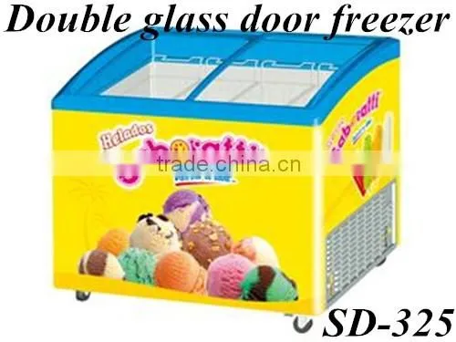Ice Cream Freezer, Top Sliding Glass Door Chest Freezer Display Freezer photo-2