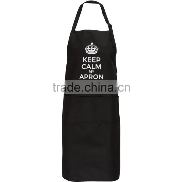 Kitchenlife Keep Calm My Apron Is On Chef Quality Cooking Apron Black In Color photo-2