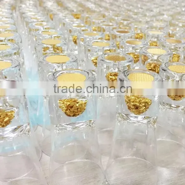 Customized Logo Japanese Sake Tiny Round Heavy Bottom Vodka Glass photo-4
