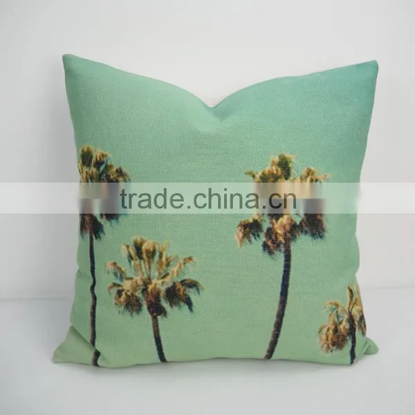 Throw Decorative Hotel Pillows Square Plain Patterned Cushion Cover Scenery Digital Printing Pillow Case photo-2
