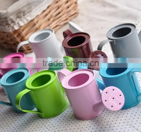 Small Galvanized Metal Watering Can for Kids photo-4