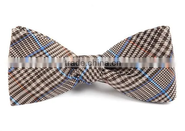 2016 Hot Sale Pantons Checkered Pattern Polyester Handmade Bowties for Men photo-5