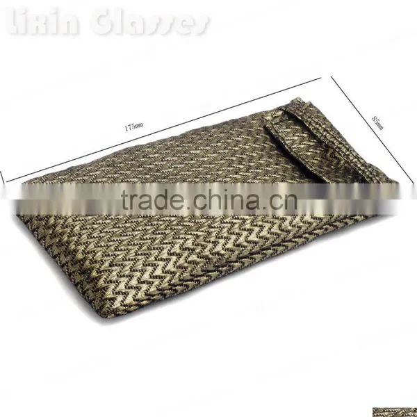 Soft Gold Cloth Bag Sunglasses Glasses Pouch Eyewear Accessories Small Sunglasses & Reading Glasses Pouches 175mm*85mm BDJ01X photo-5