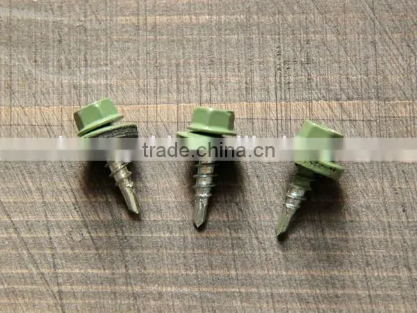 Roofing Screw Hex Washer Head Self-Drilling Screws With Colors Painted photo-4