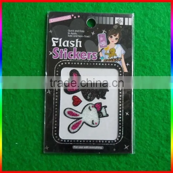 3D Cat Glitter Powder Decorations Sticker photo-5